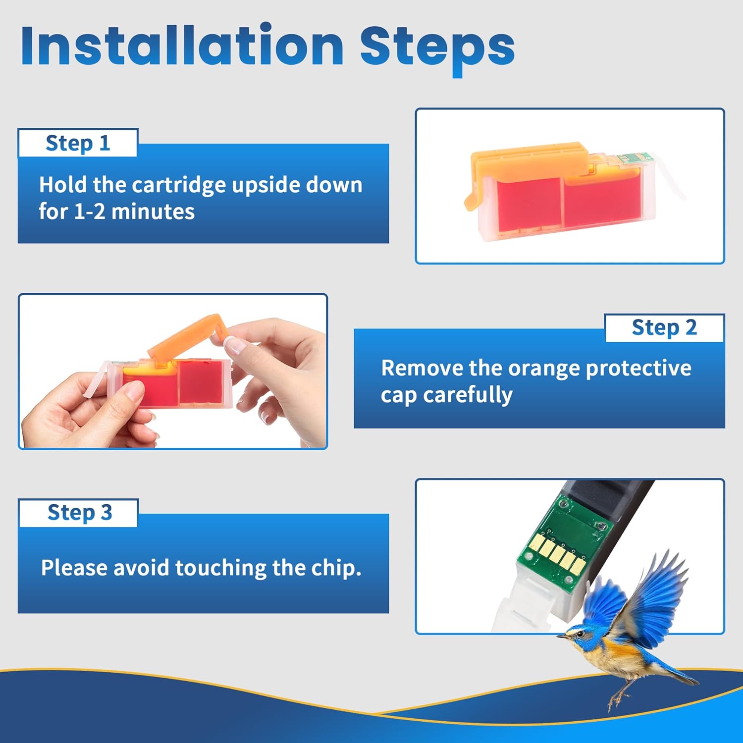 Thumbnail 5 de Cartouches d’encre Jhaan compatibles Canon PGI-520/520 XL noires (5 cartouches) pour MX870, MP… et iP3600