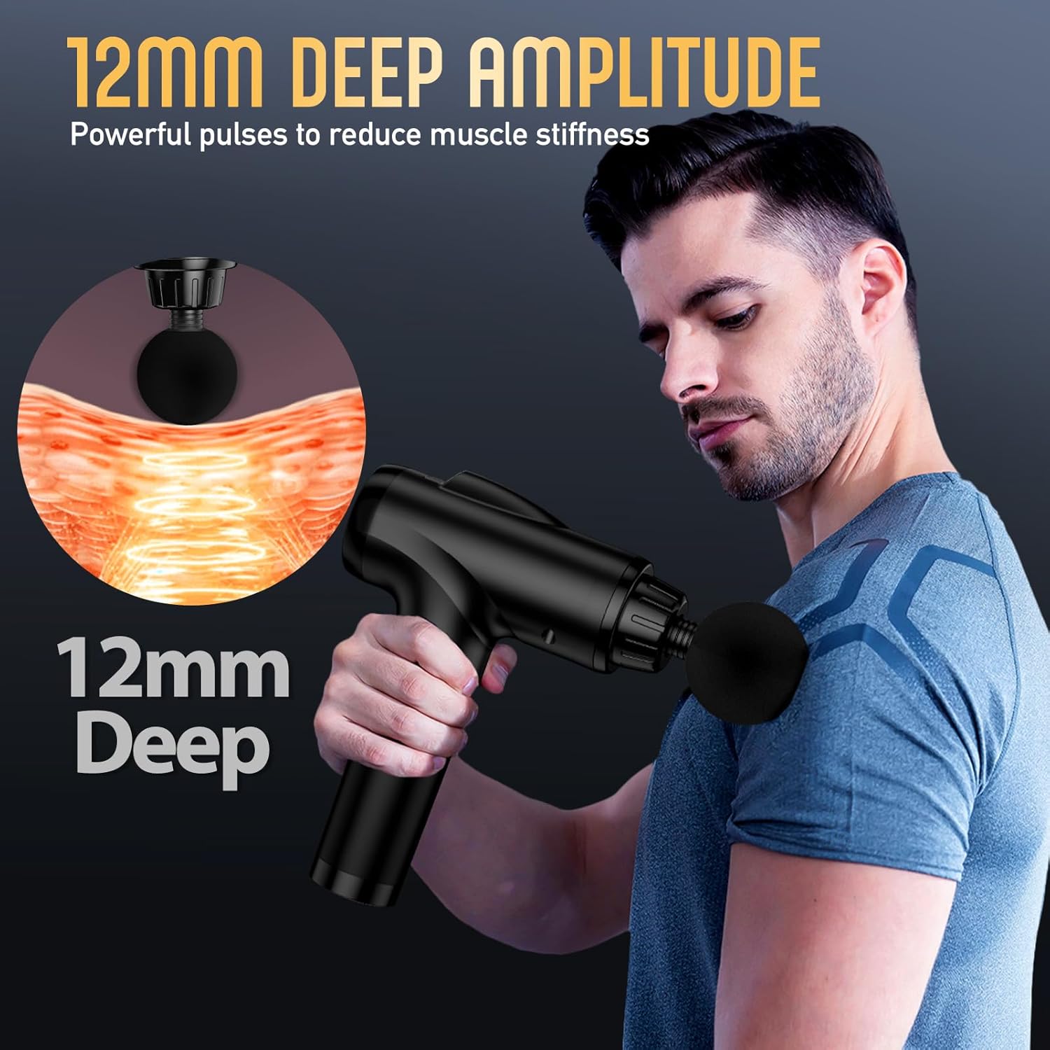 Detalle 2 de OLsky Massage Gun Deep Tissue 30-speed ⚙