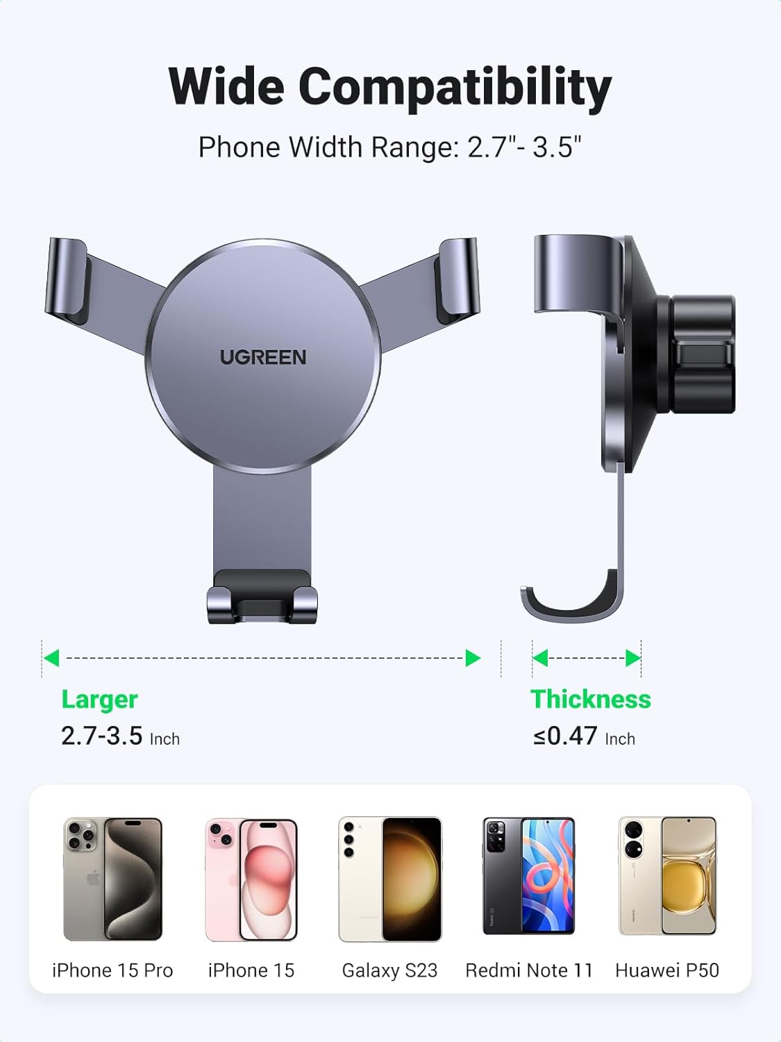 Thumbnail 6 de UGREEN Supporto Telefono Auto gravità per bocchetta