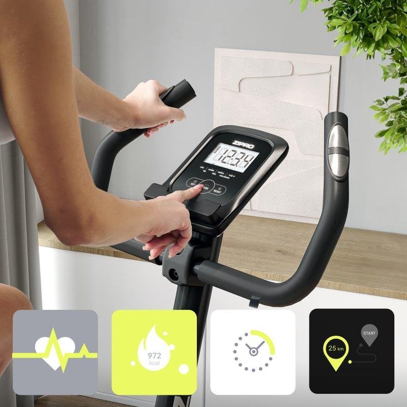 Detalle de Zipro One S Gold magnética: bicicleta estática para entrenar en casa con 8 niveles de resistencia