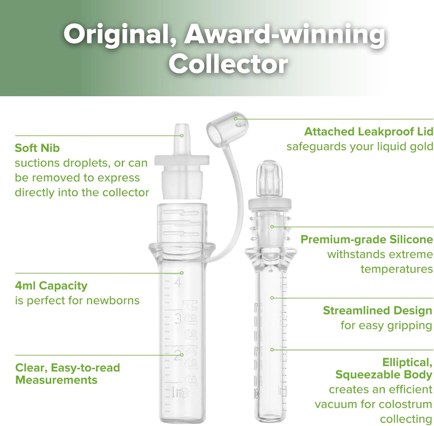 Thumbnail 3 de haakaa Colostrum – lot de 2 pots de collecte en silicone (4 ml)