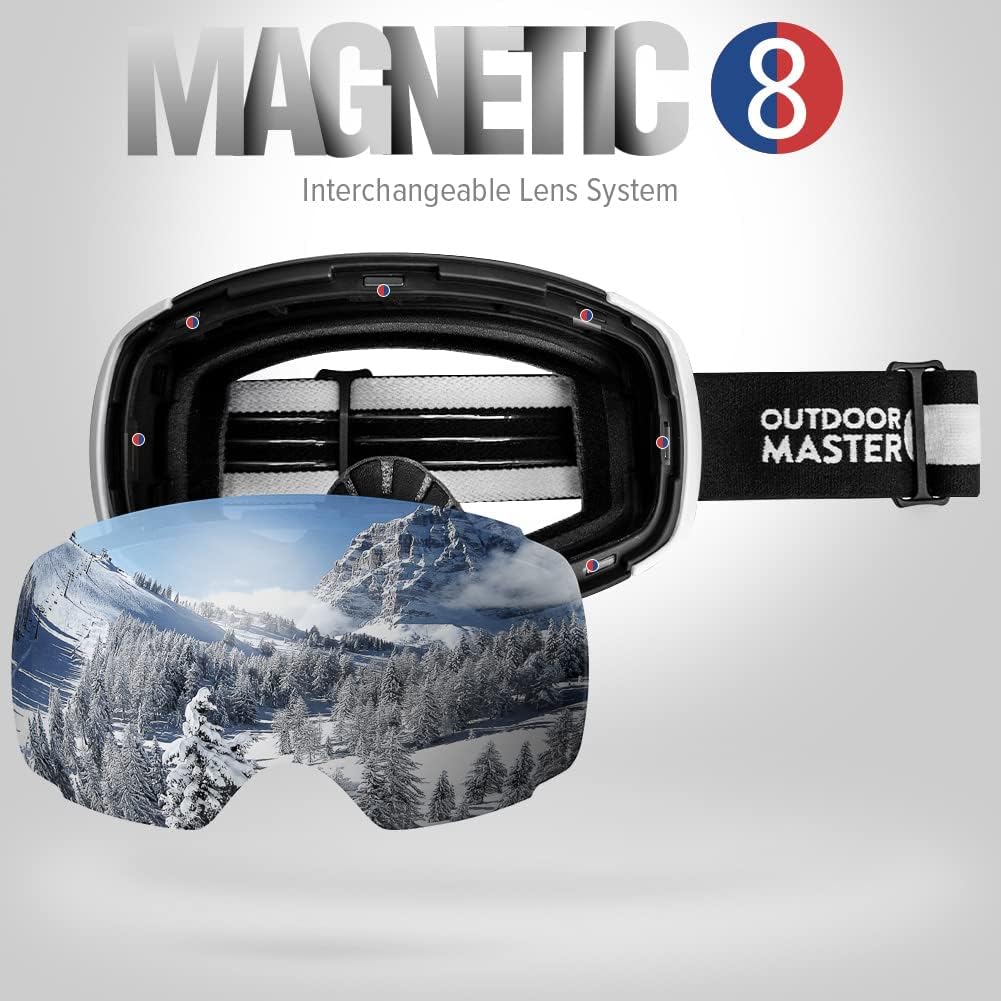 Thumbnail 1 de OutdoorMaster Maschera da Sci PRO frameless con lenti intercambiabili OTG e protezione UV400