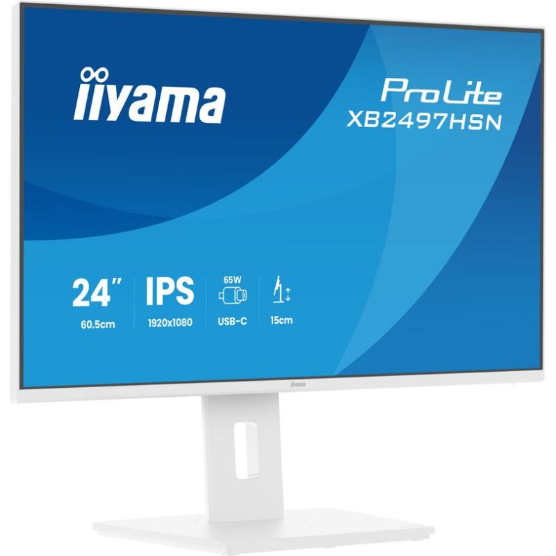 Detalle de Monitor iiyama ProLite XB2497HSN-W1 23,8" IPS 100 Hz USB-C – Ergonomía y color precisos