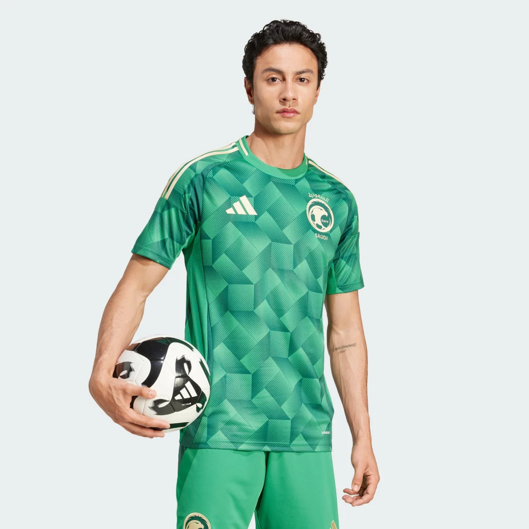 Detalle de Camiseta primera equipación Arabia Saudí 24 de Adidas – verde