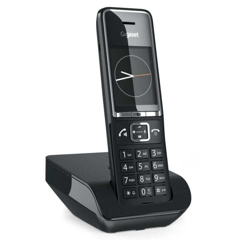 Gigaset Comfort 550 Iberia: Teléfono inalámbrico DECT negro para casa y escritorio