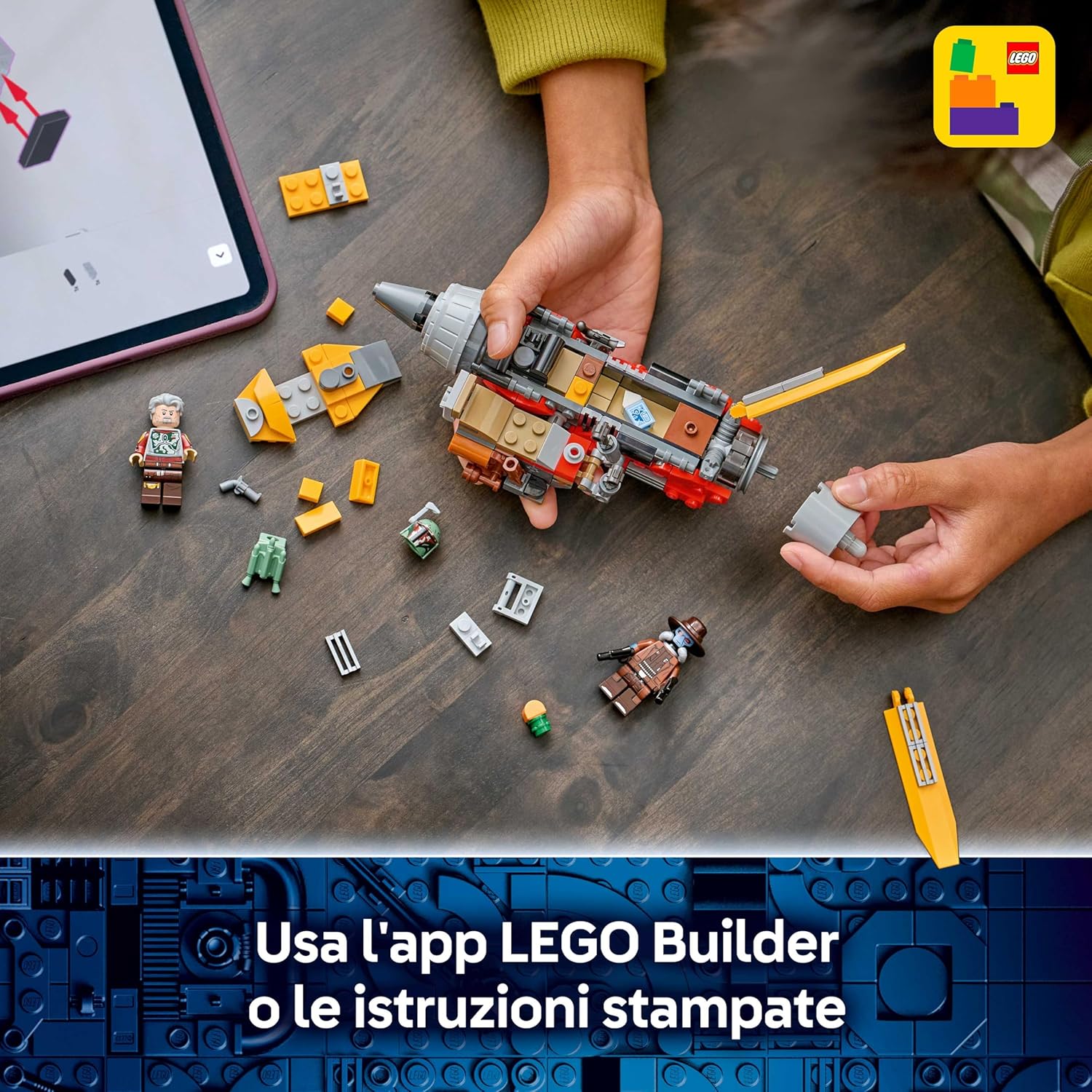 Thumbnail 5 de LEGO Star Wars 75437 Speeder di Cobb Vanth – Giocattolo con Cobb Vanth e Cad Bane
