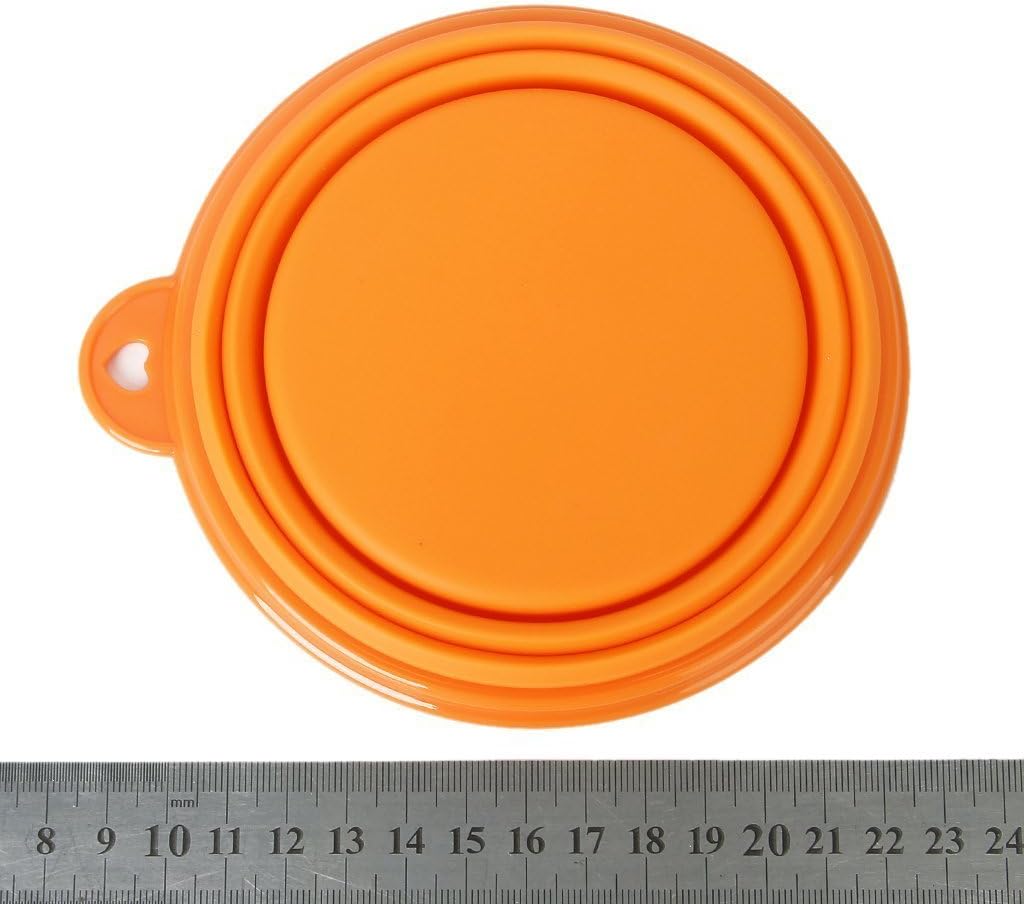 Detalle 2 de PANYTOW Portable Foldable Pet Bowl for Travel (Orange)