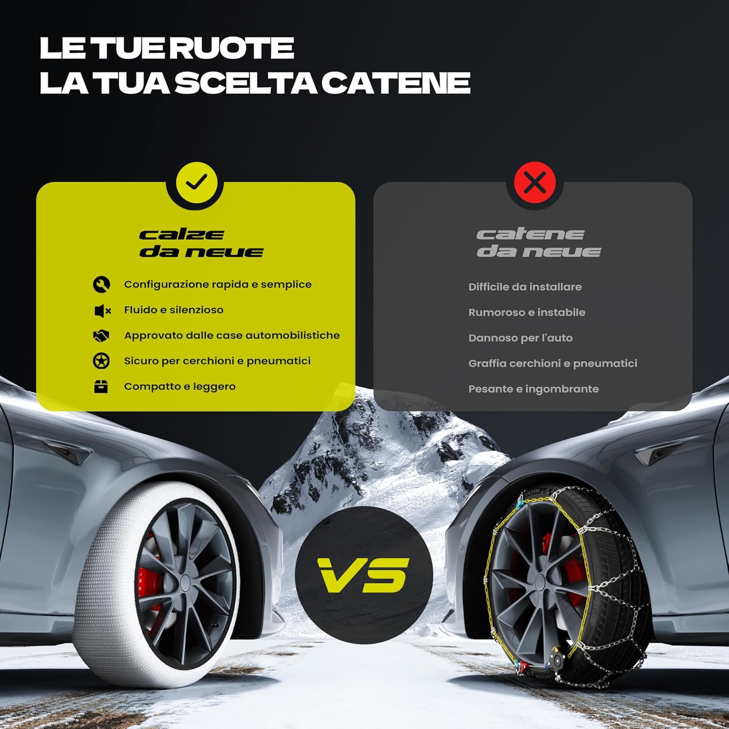 Thumbnail 4 de Suriwee Textil Schneeketten 2er Kit 🚗