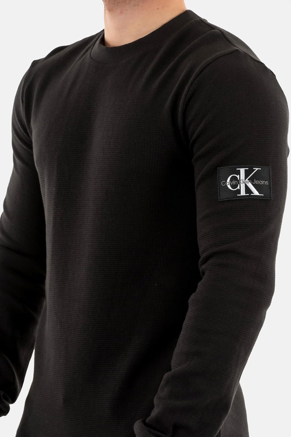 Thumbnail 3 de Calvin Klein T-Shirt manches longues homme Badge Waffle basique