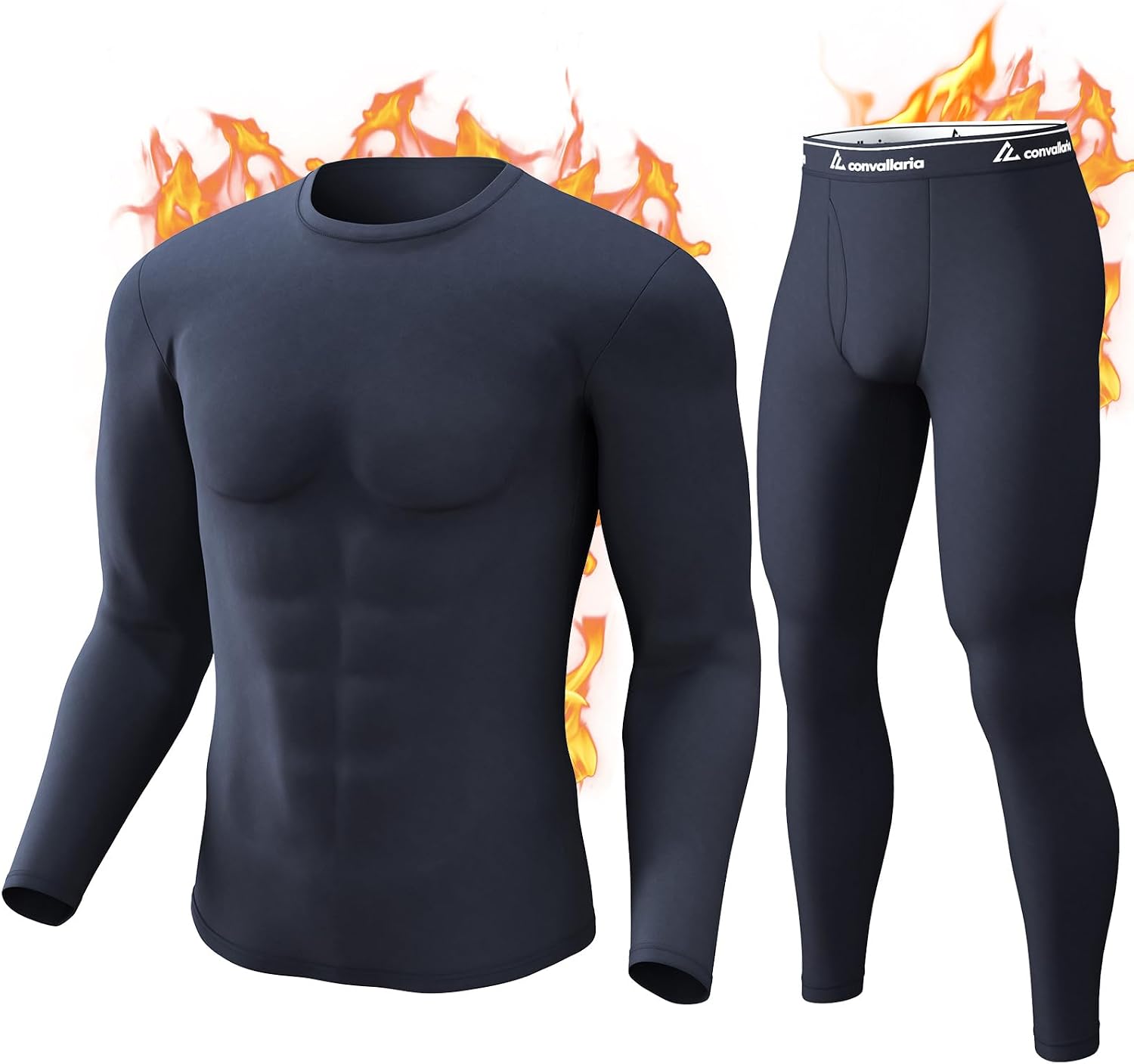 Detalle de CL convallaria Men's Thermal Underwear Set thermal base layer 🩲