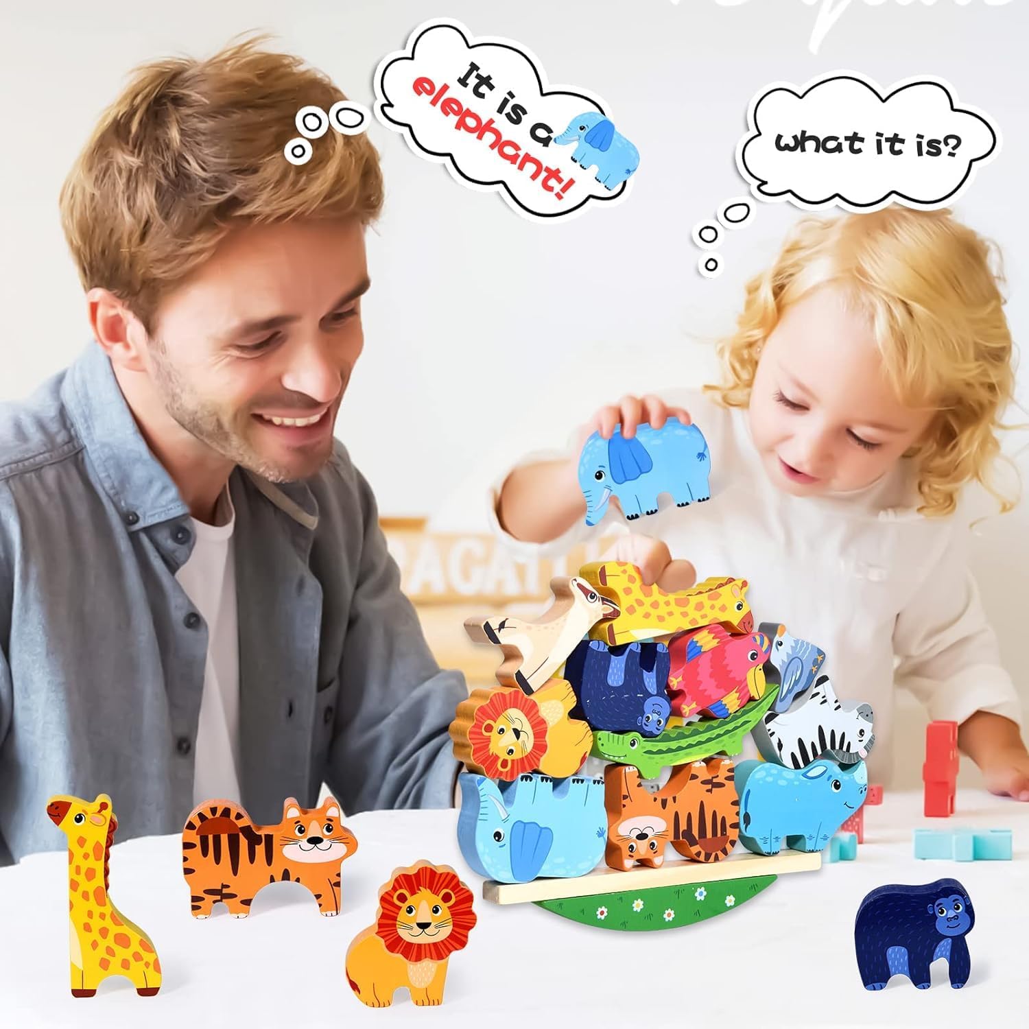 Thumbnail 5 de Maxricus Montessori Stacking Toy for 1 2 3 Year Olds