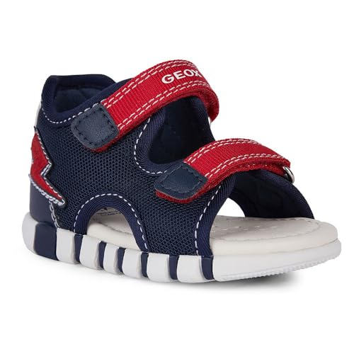 Detalle 1 de Geox B Iupidoo Sandal azul marino rojo talla 7 UK