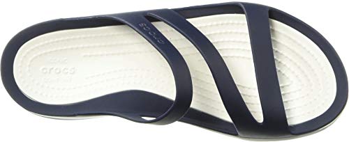 Thumbnail 2 de Crocs Swiftwater Sandal W para mujer, Navy White (33/34 EU)