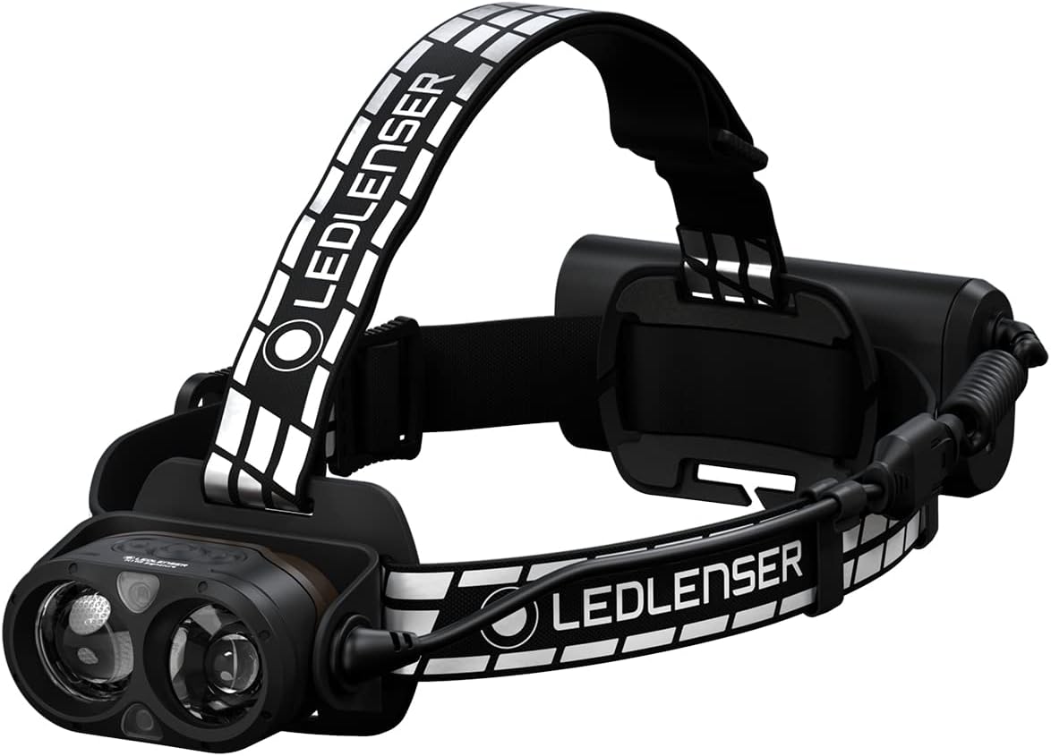 Detalle de Ledlenser H19R Signature rechargeable head torch (IP68) – 4000 lumens, swivel beam head, app control