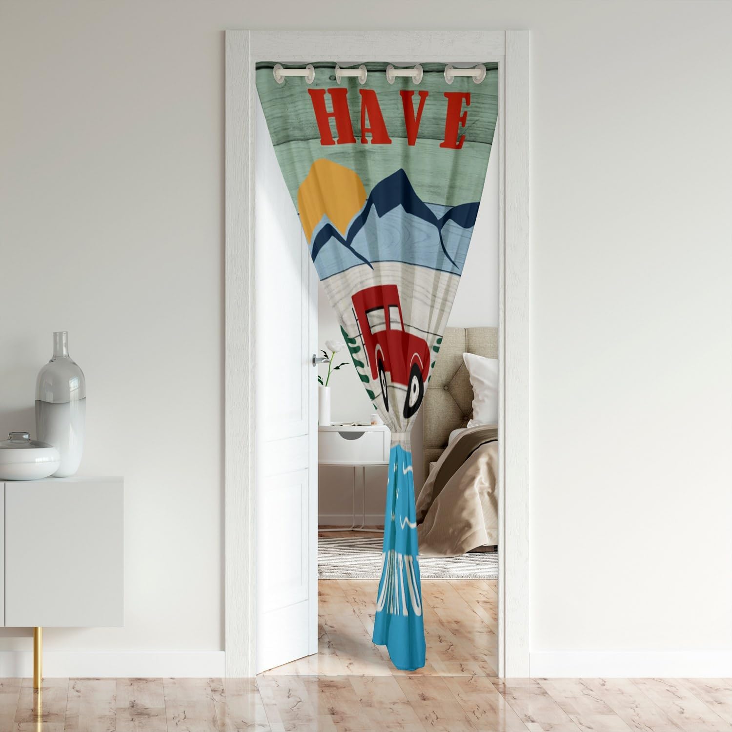 Thumbnail 1 de Camper Window Treatments: Multifunctional 86x203cm Door Curtain for RV, Kids’ Room and Living Spaces