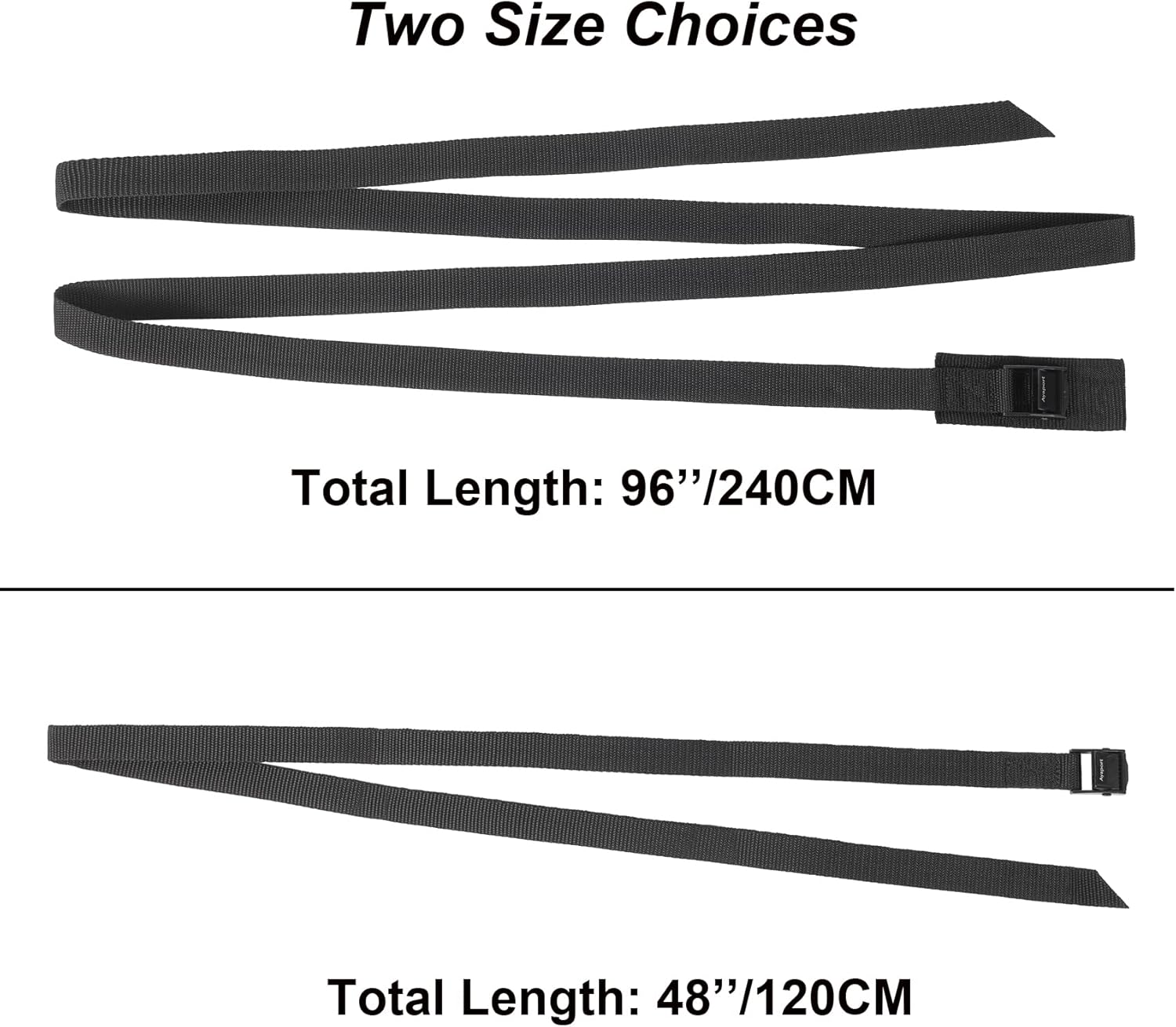 Detalle de Ayaport Lashing Straps with Buckles – 4 Pack, 0.75" x 48", Cam Buckle Tie Down Cinch Straps