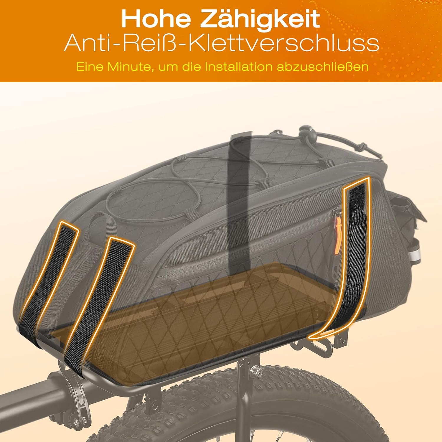 Thumbnail 2 de toptrek 3-in-1 Fahrradtaschen Gepäckträger – 10L, wasserdicht, flexibel einsetzbar