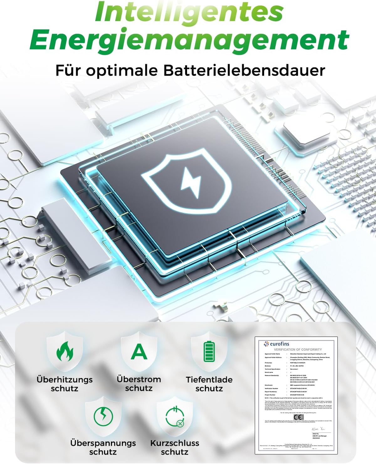 Thumbnail 5 de Power Bank 26.800 mAh mit Schnellladefunktion (bis 22,5 W) & LED-Display – tragbarer Akku für Reisen und Outdoor