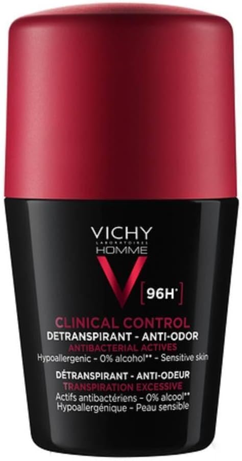 Vichy Homme Clinical Control 96HR Protection Anti-Perspirant Roll-On Deodorant 50ml