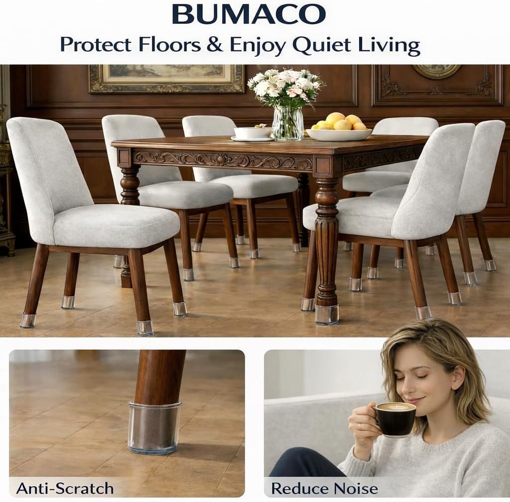 Thumbnail 4 de BUMACO Chair Leg Floor Protectors, Size L
