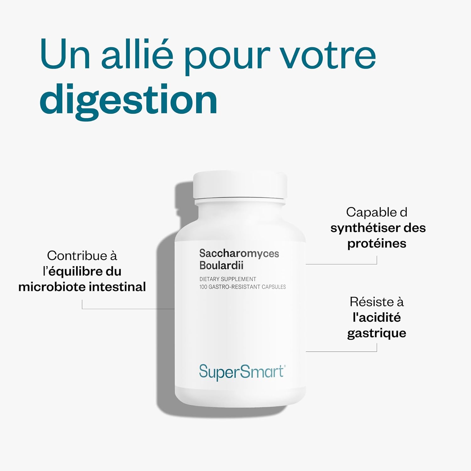 Thumbnail 3 de Saccharomyces boulardii – Supersmart, probiotiques vegan à 20 milliards d’UFC pour rééquilibrer la flore intestinale
