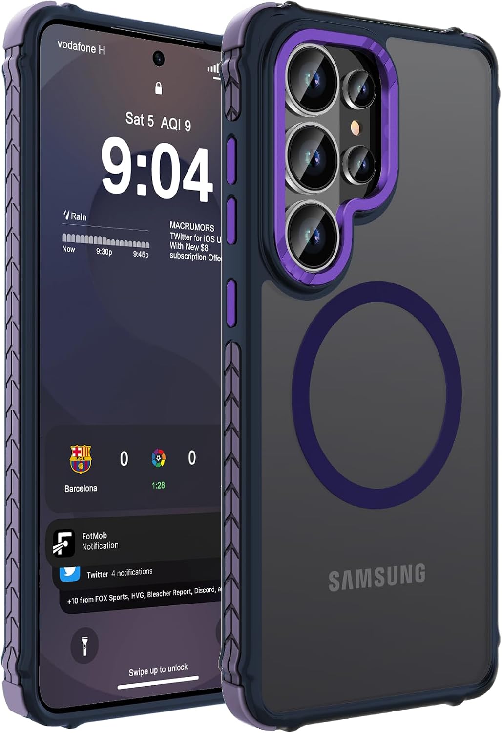 Detalle de DEERLAMN Strong Magnetic Case for Samsung S26 Ultra 6.9-inch