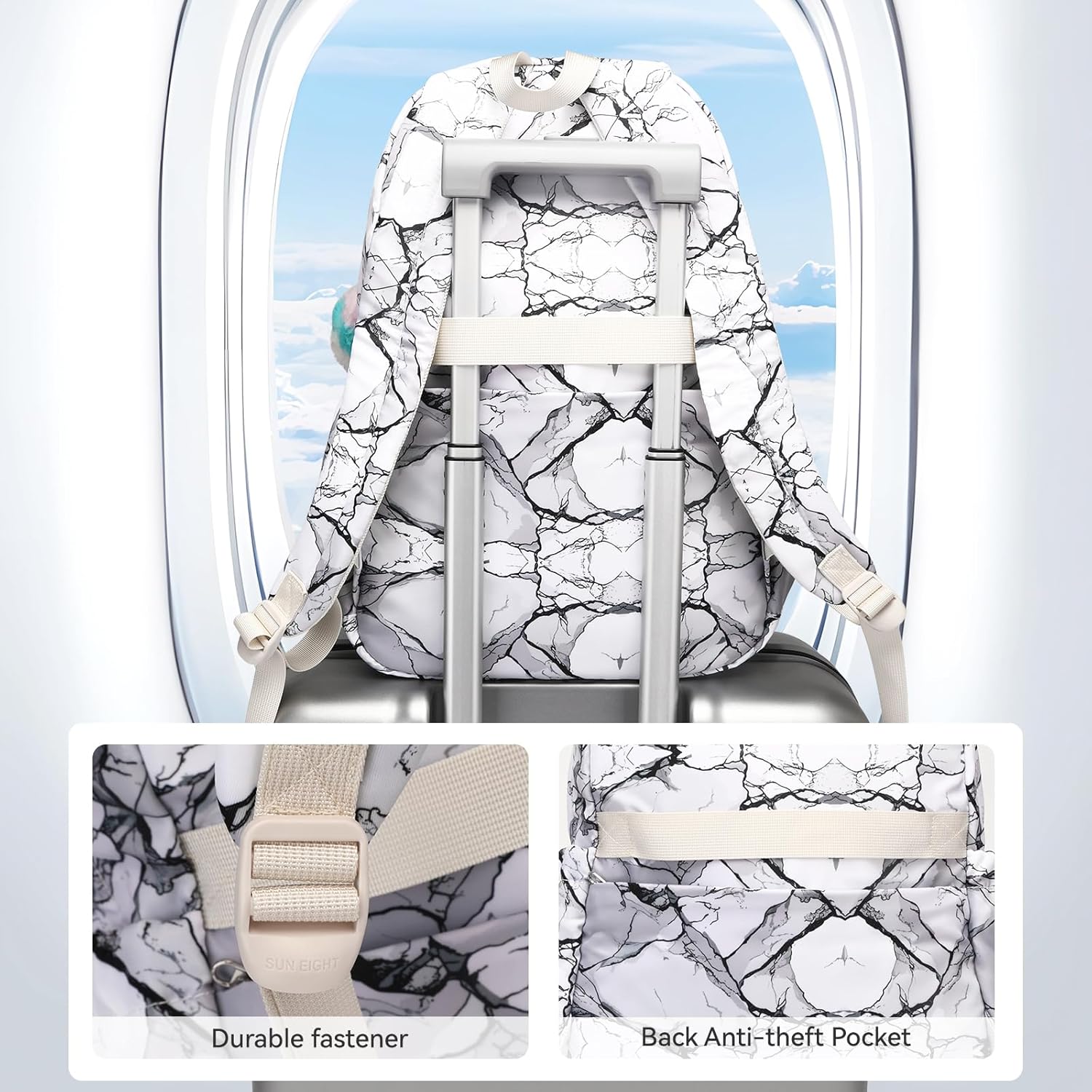 Thumbnail 4 de SUN EIGHT School Backpack Womens: 18-Inch Laptop Daypack for School, Work and Travel