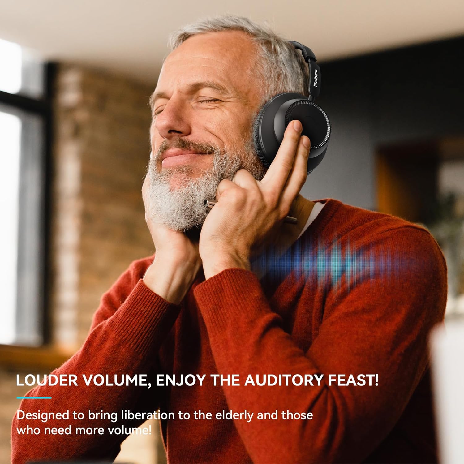 Thumbnail 4 de Mutbam Wireless Headphones for TV with Charging Dock — low-latency TV listening for seniors