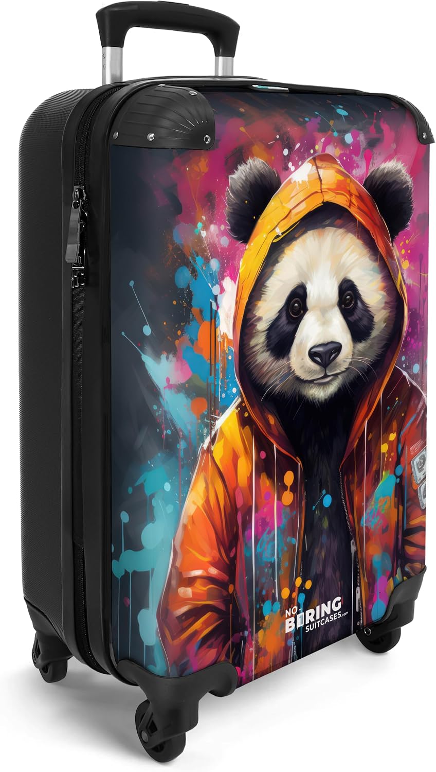Detalle 2 de NoBoringSuitcases Panda Maleta de Mano ✈️ 55x40x20 cm