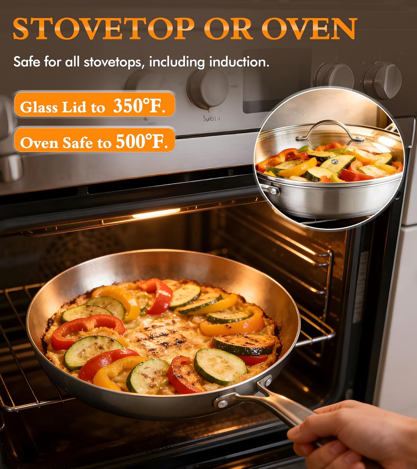 Thumbnail 5 de ICSTI 16-Piece Tri-Ply Cookware Set
