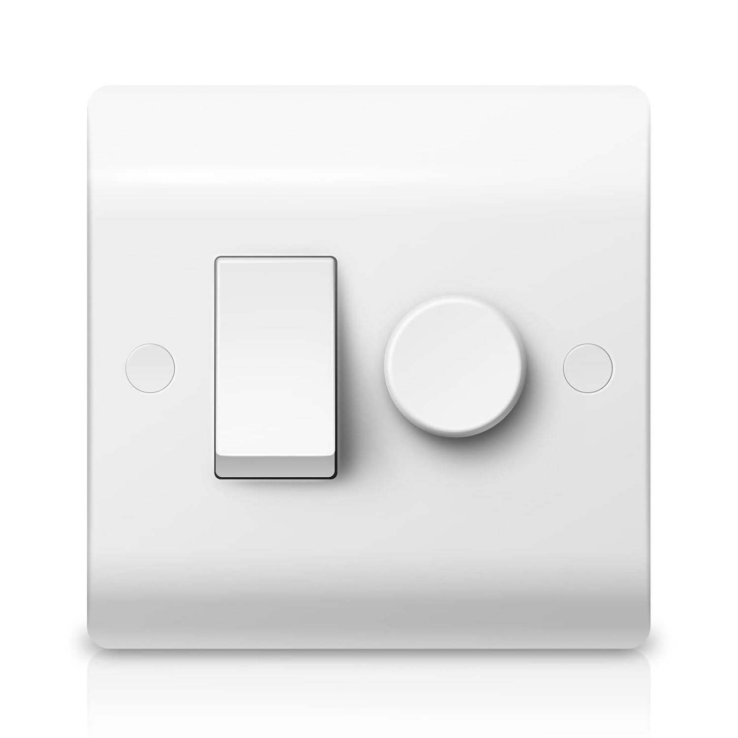 Detalle de Belns Melns 2 Gang LED Dimmer and Rocker Switch