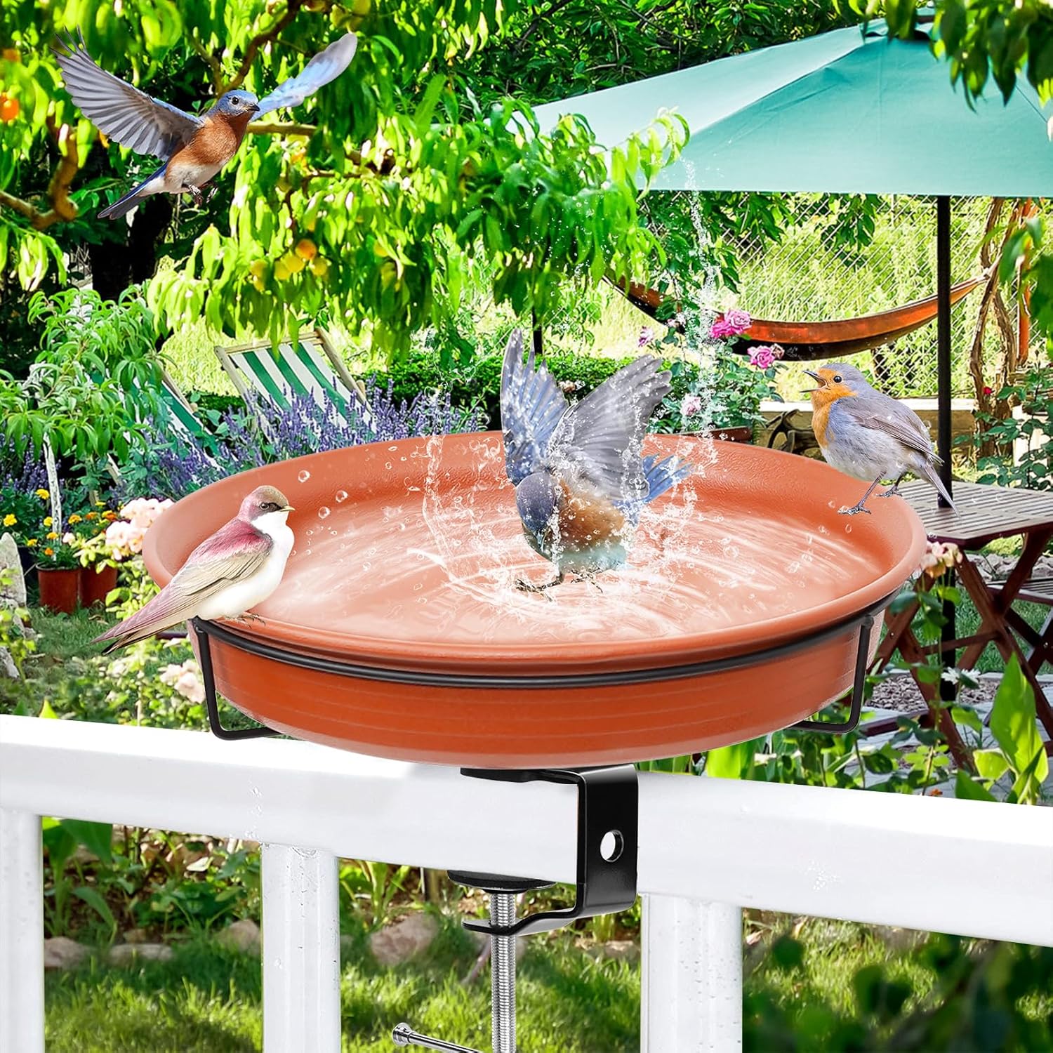 Thumbnail 2 de VeyFolzin.st Bird Bath 11in Deck