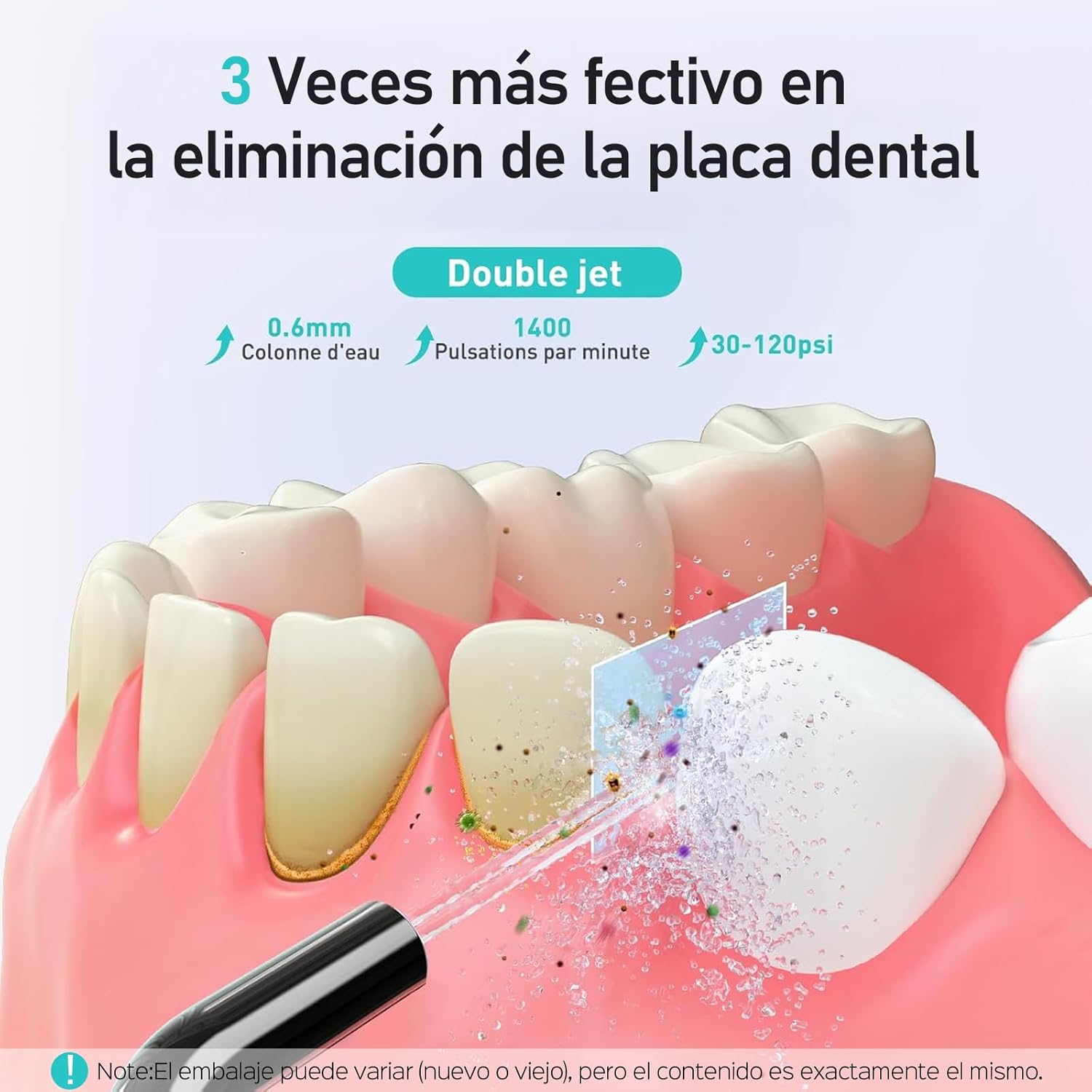 Thumbnail 1 de COSLUS Irrigador Bucal Portátil Flosser 🌊 Limpieza Efectiva en Viaje