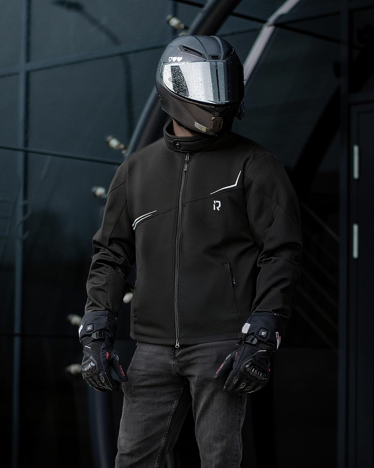Thumbnail 2 de RIDEIRON Giacca Moto Uomo Inverno con Spalline e Gomitiere CE – Fodera Rimovibile, Antivento