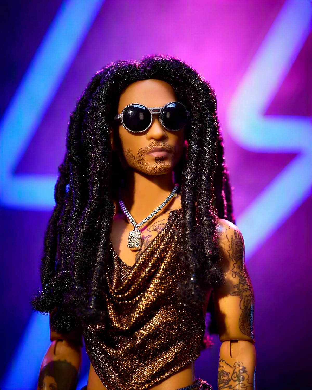 Detalle 2 de Barbie Signature Kenbassadors Lenny Kravitz JBJ43 Collectible Fashion Doll
