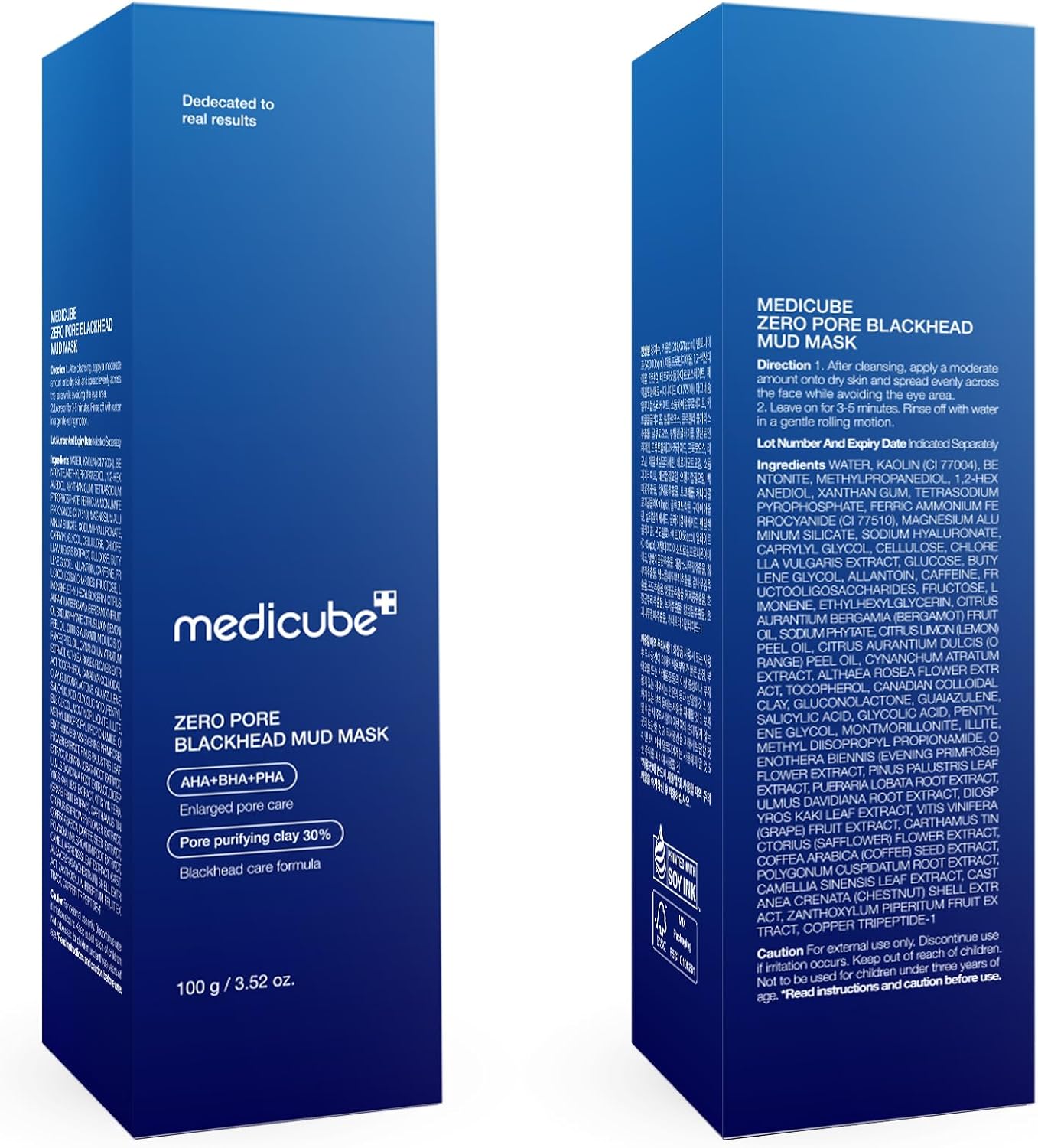Thumbnail 6 de medicube Zero Pore Blackhead Mud Facial Mask — maschera argilla per pori puliti e pelle equlibrata