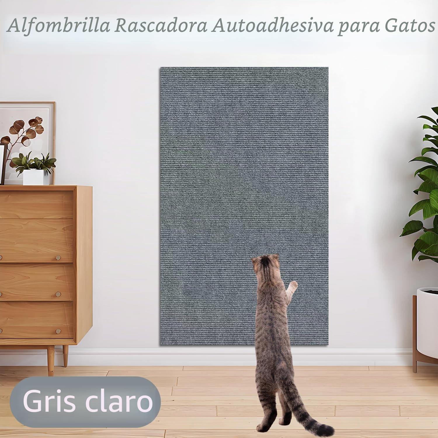 Thumbnail 3 de Xynovate Alfombra Rascador para Gatos: Tapete Autoadhesivo Flexible para Rascar y Proteger Muebles