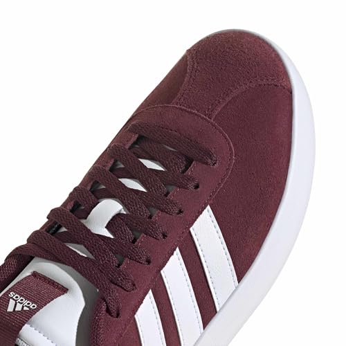 Detalle de adidas Homme VL Court 3.0 Chaussures Shadow Red/Cloud White – Un choix fiable pour un style court et polyvalent