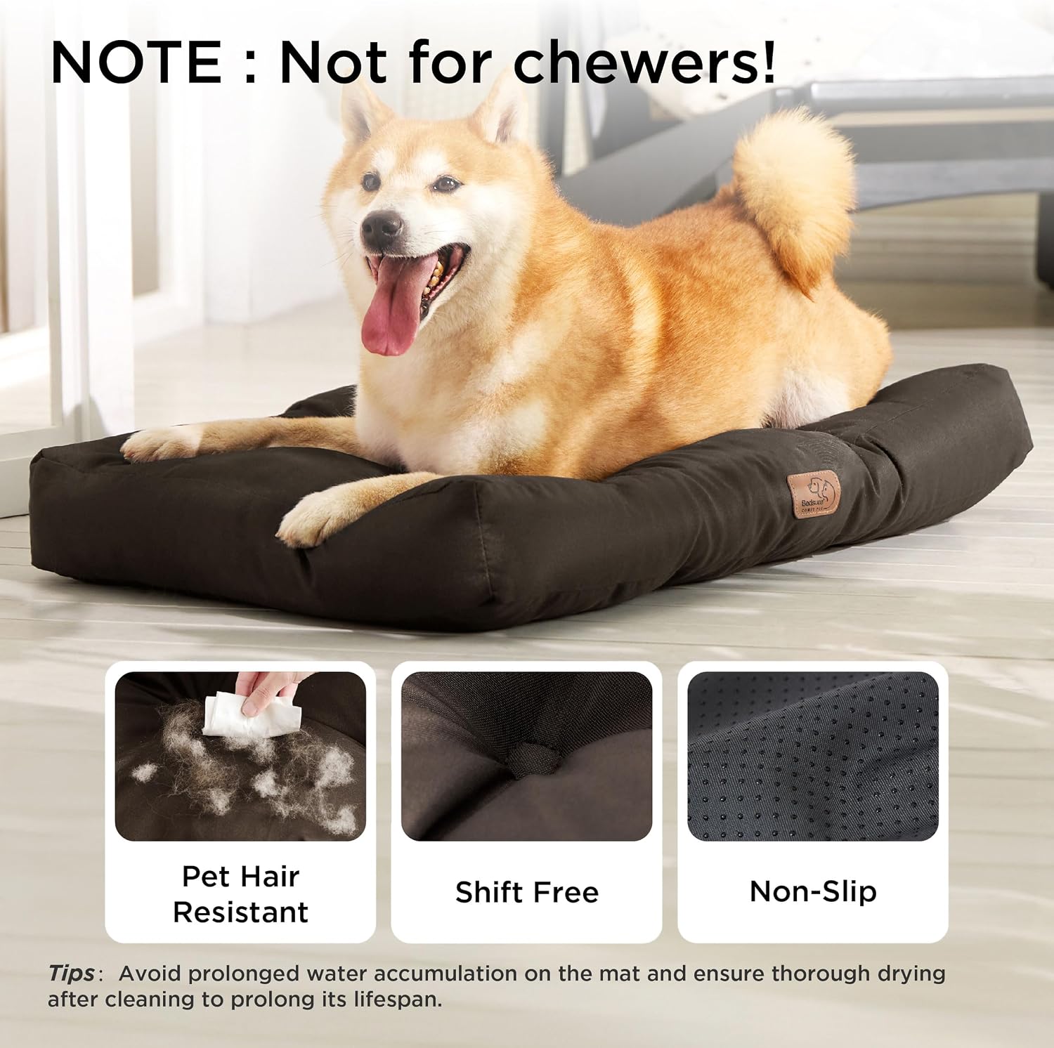 Detalle 2 de Bedsure Washable Dog Bed Medium – 76x50x8cm