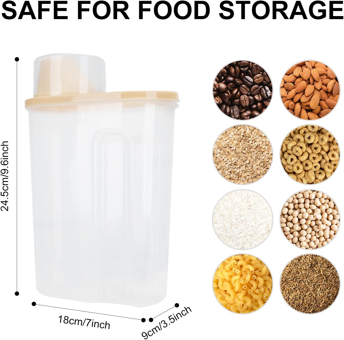 Detalle 1 de TOWEAR Dog Food Container Airtight 2-pack