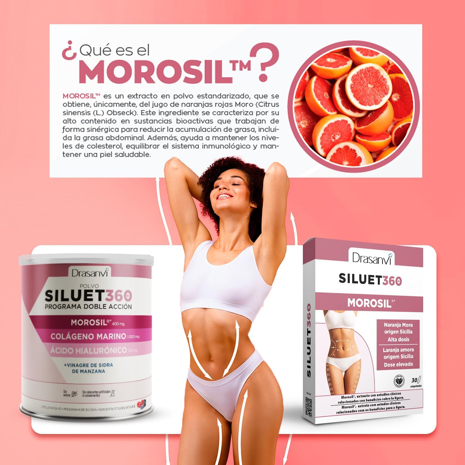 Thumbnail 4 de MOROSIL SILUET 360 🍊 Reductor de grasa, vientre plano, 30 comprimidos
