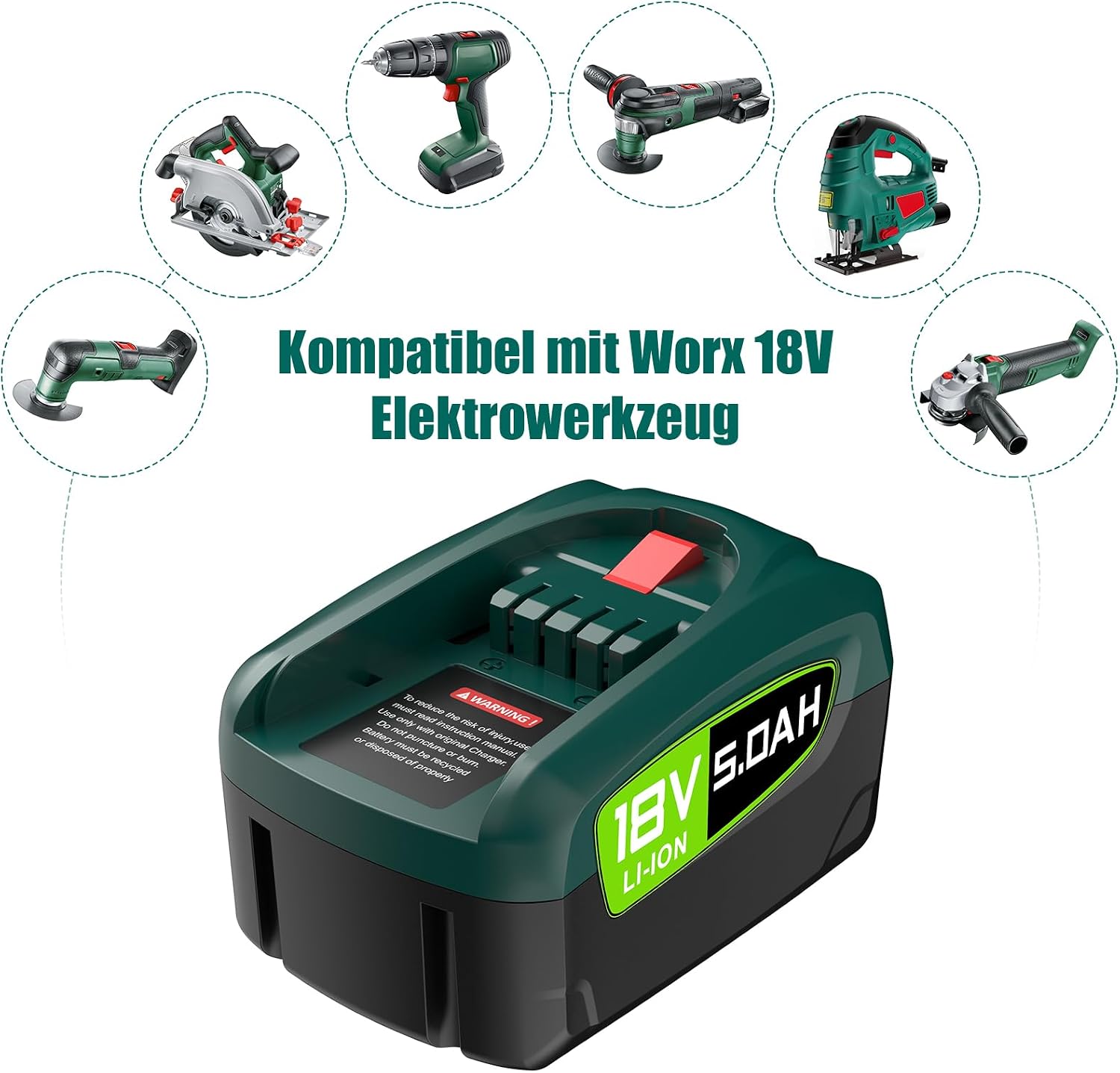 Thumbnail 5 de Bosch PBA/PSB/PSR 18V 5000mAh Akku 2er Pack