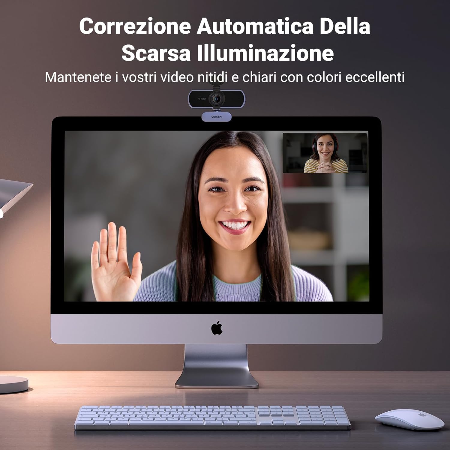 Thumbnail 6 de UGREEN Webcam Full HD 1080P 30FPS con Microfono Incorporato – ideale per videoconferenze e live streaming