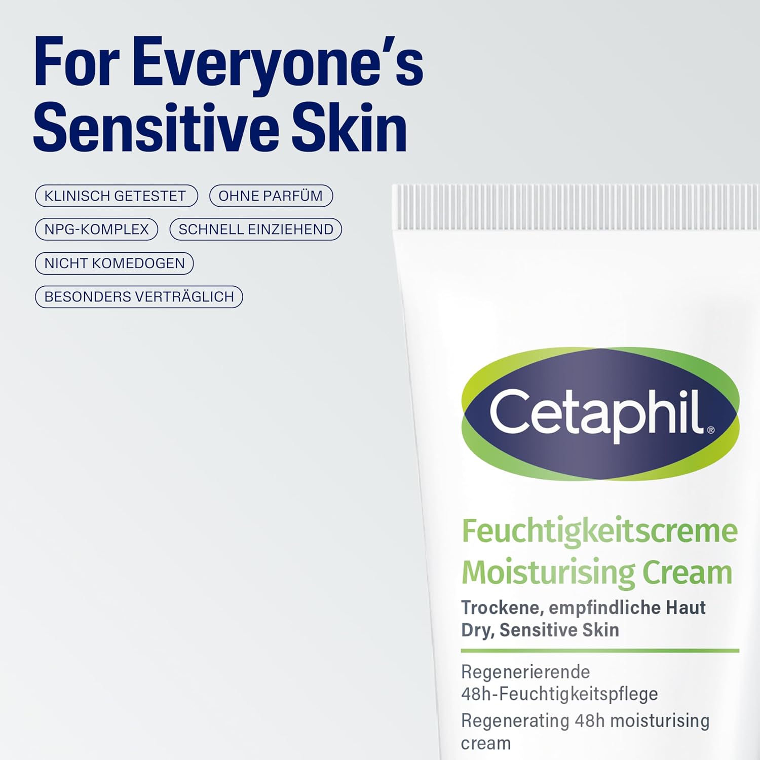 Detalle de Cetaphil Feuchtigkeitscreme 85 ml – intensiv Feuchtigkeit für trockene, empfindliche Haut