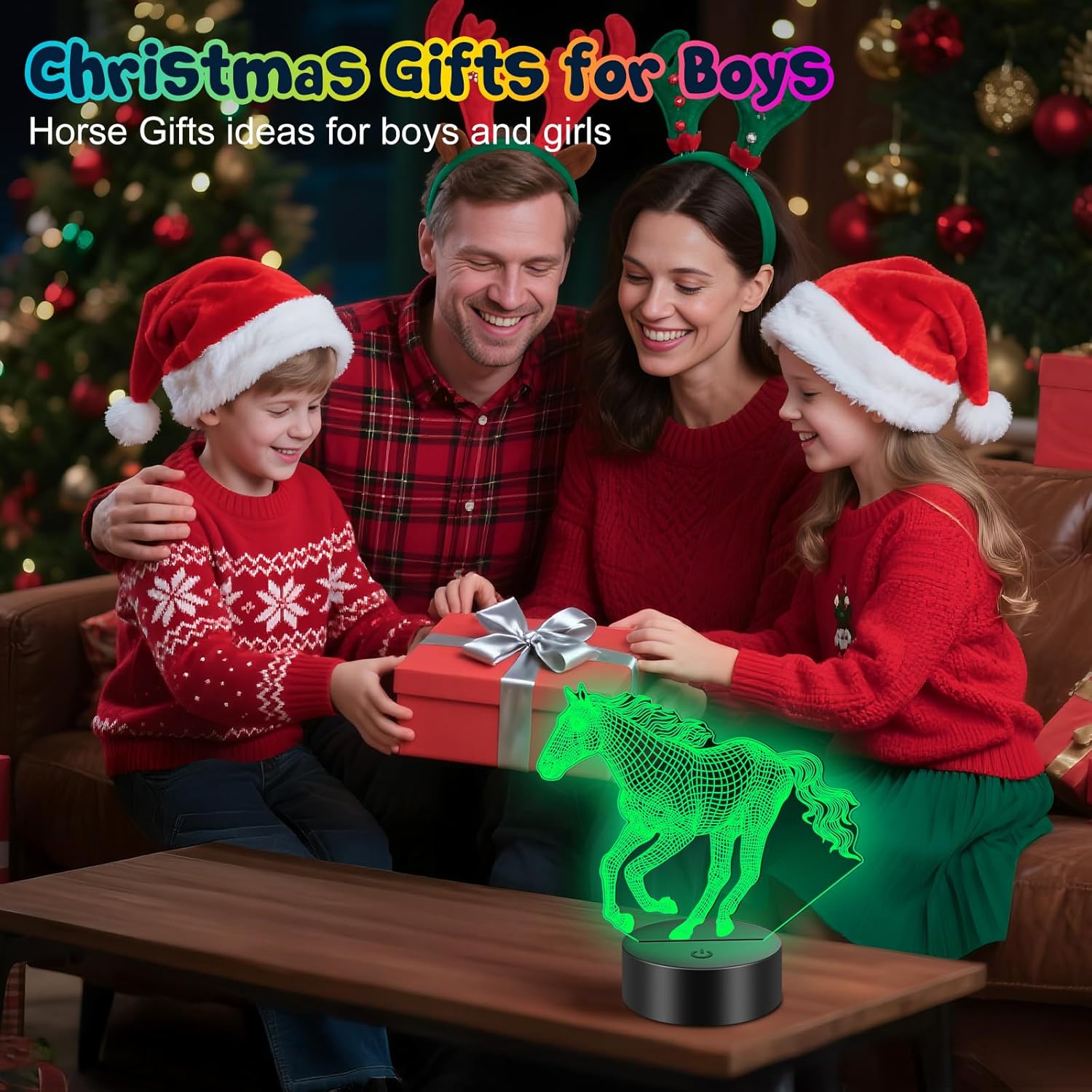 Thumbnail 2 de Linkax Pferde Nachtlicht 3D – Adventskalender Highlight für Mädchen