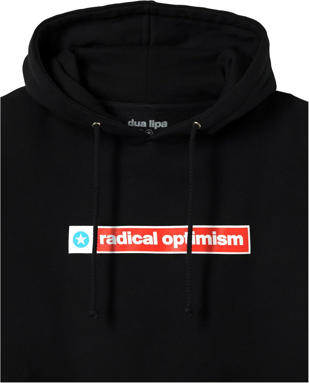 Detalle de Dua Lipa Radical Optimism Logo – unisexowa bluza z kapturem, oficjalny merch