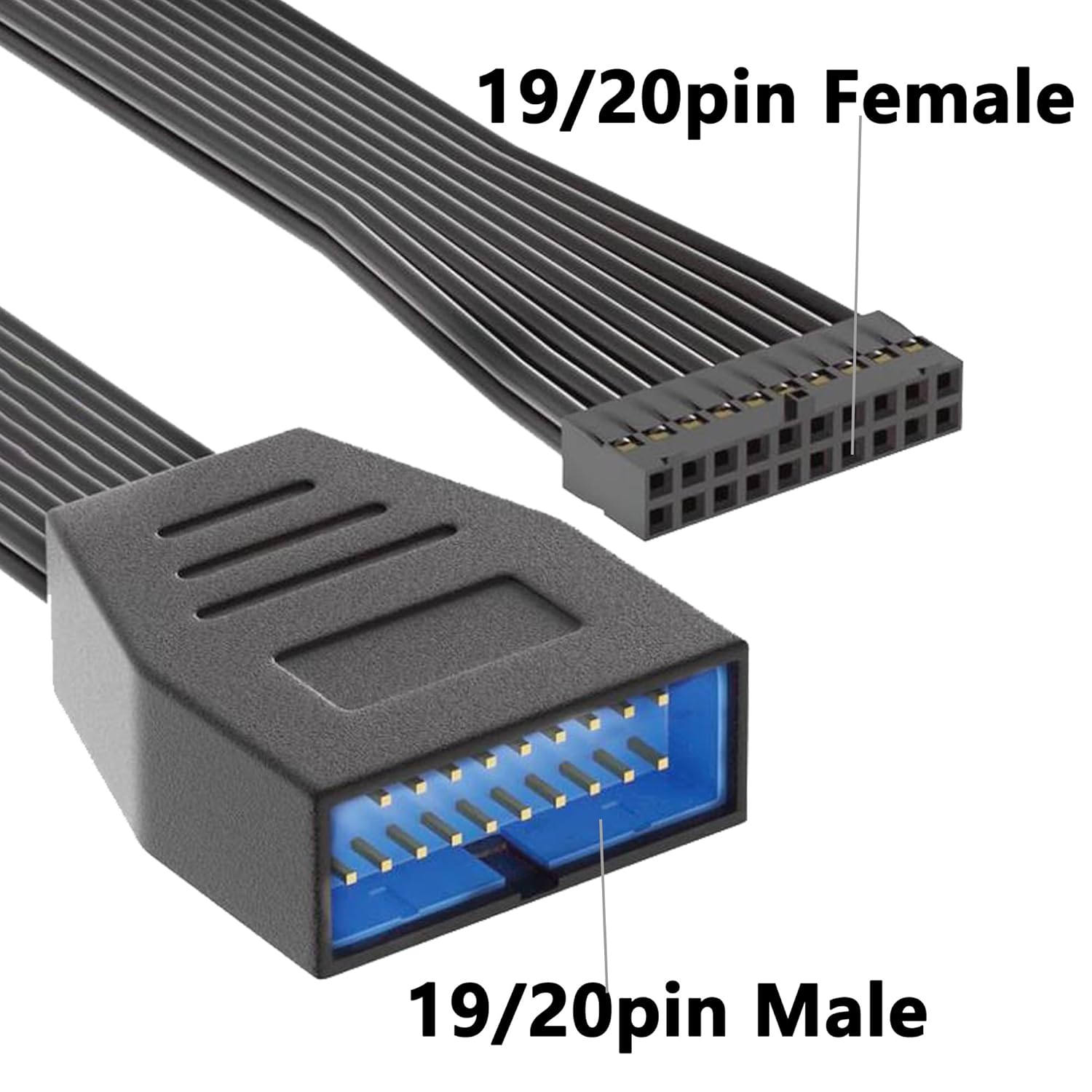 Detalle 2 de MISYNLON USB 3.0 Header Extension Cable 5.9in 🔌