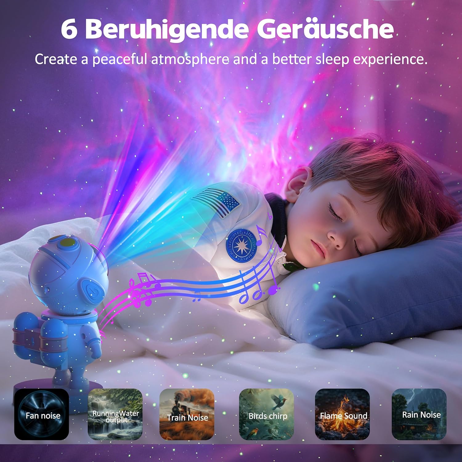 Thumbnail 5 de Astronaut Galaxy Projector with Remote and App Control