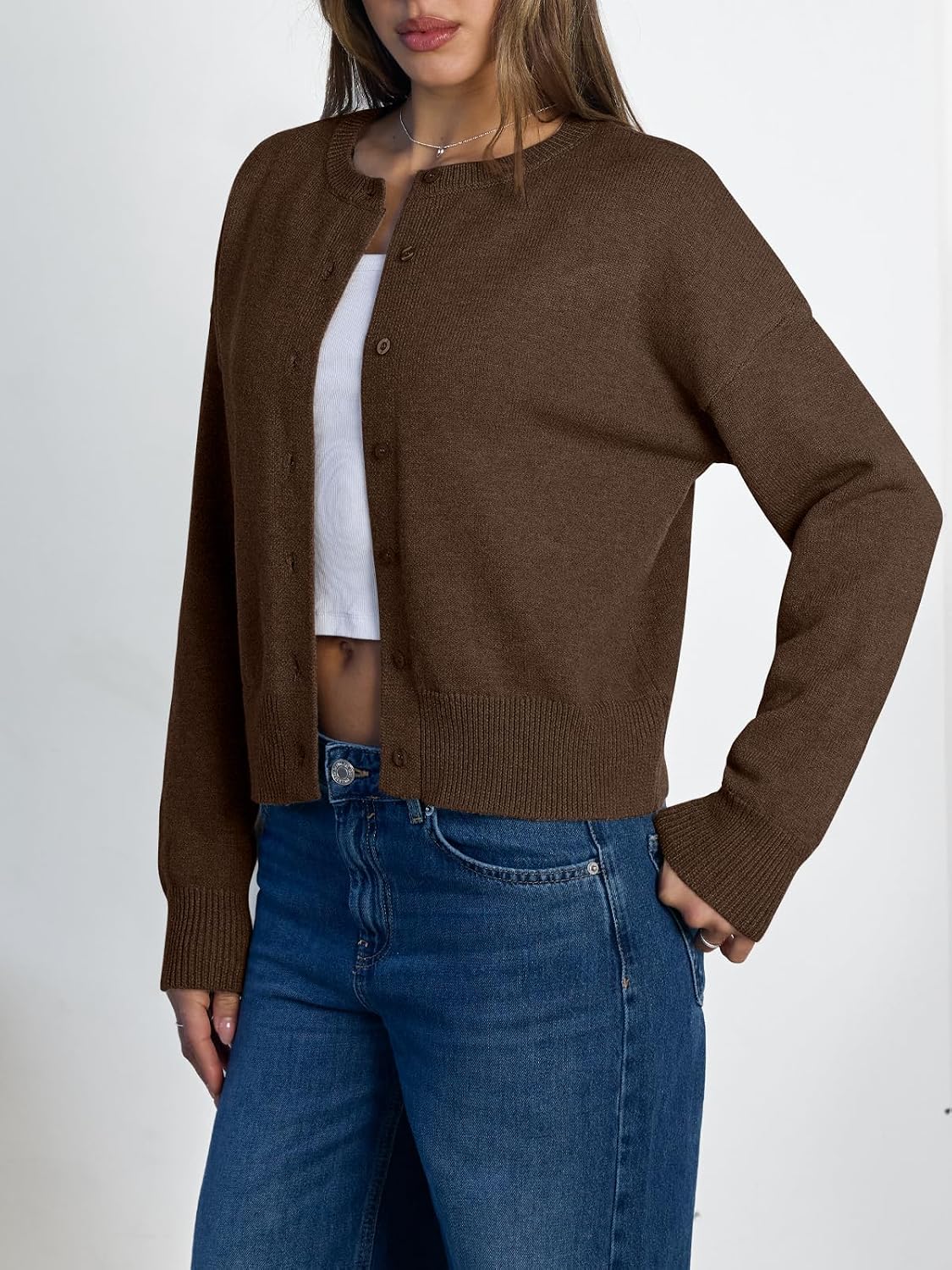 Detalle de LILLUSORY Women's Cropped Cardigan