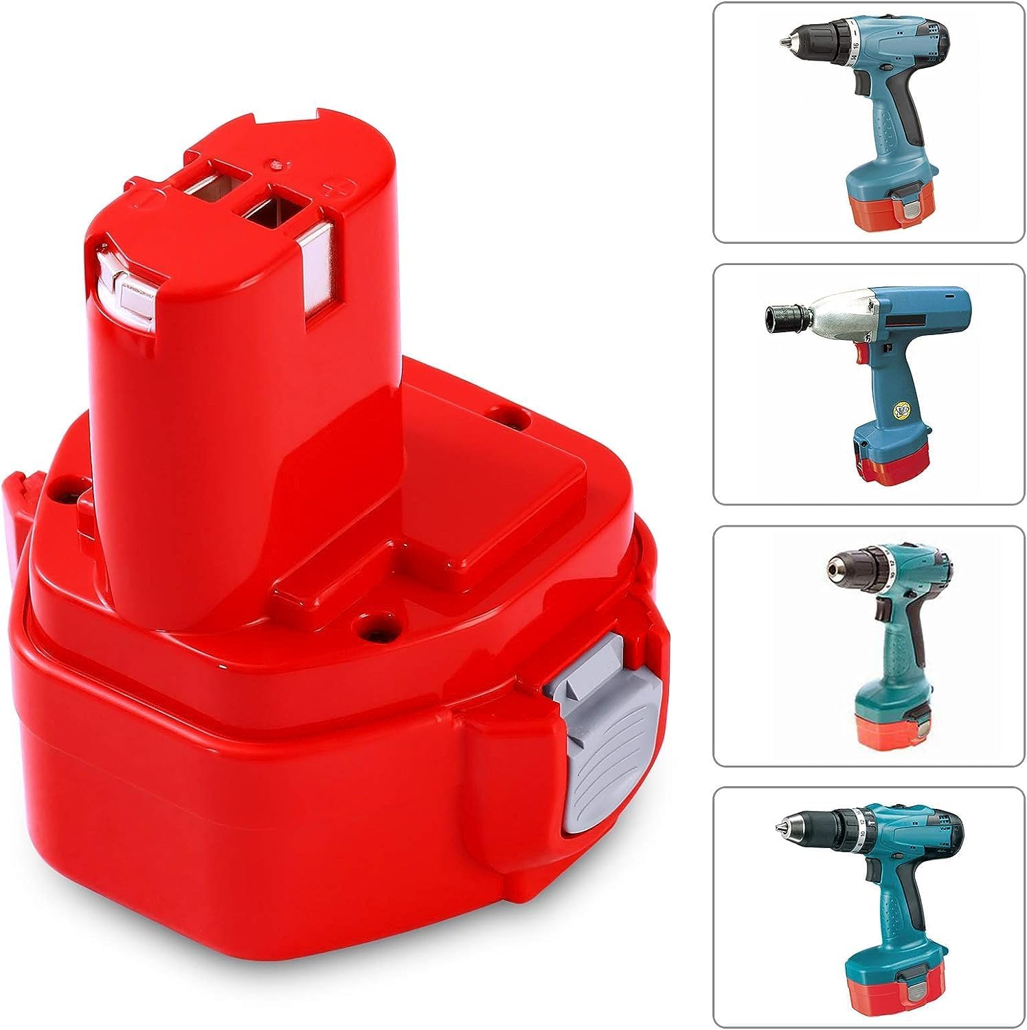 Thumbnail 4 de TOPBATT 2 x 12V 3.6Ah: batteria di ricambio Ni-MH per Makita 12V - compatibilità ampia
